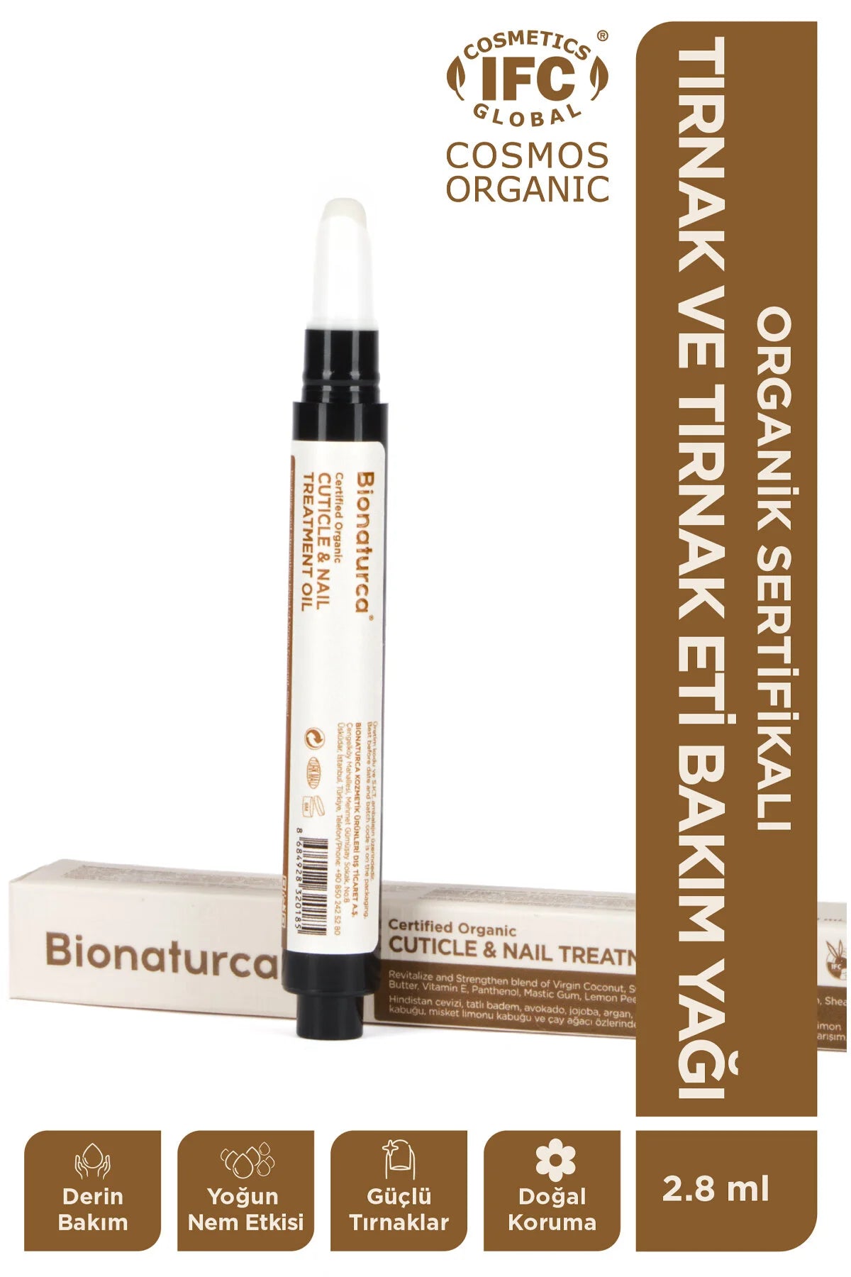Organik Sertifikalı Tırnak ve Tırnak Eti Bakım Yağı 2.8 ml