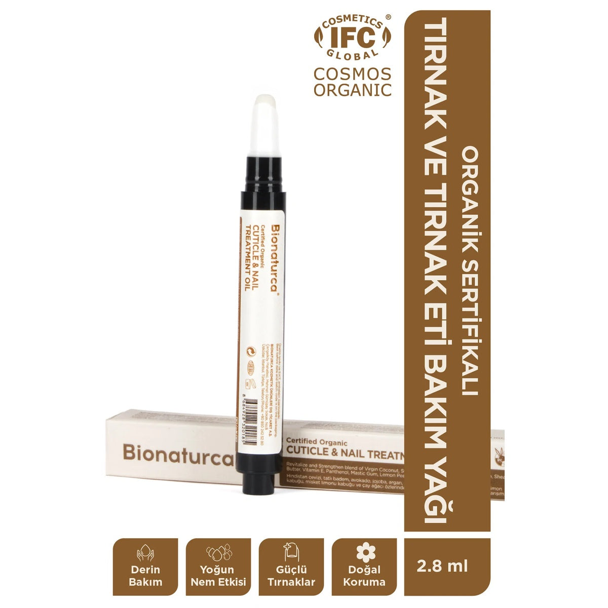 Organik Sertifikalı Tırnak ve Tırnak Eti Bakım Yağı 2.8 ml