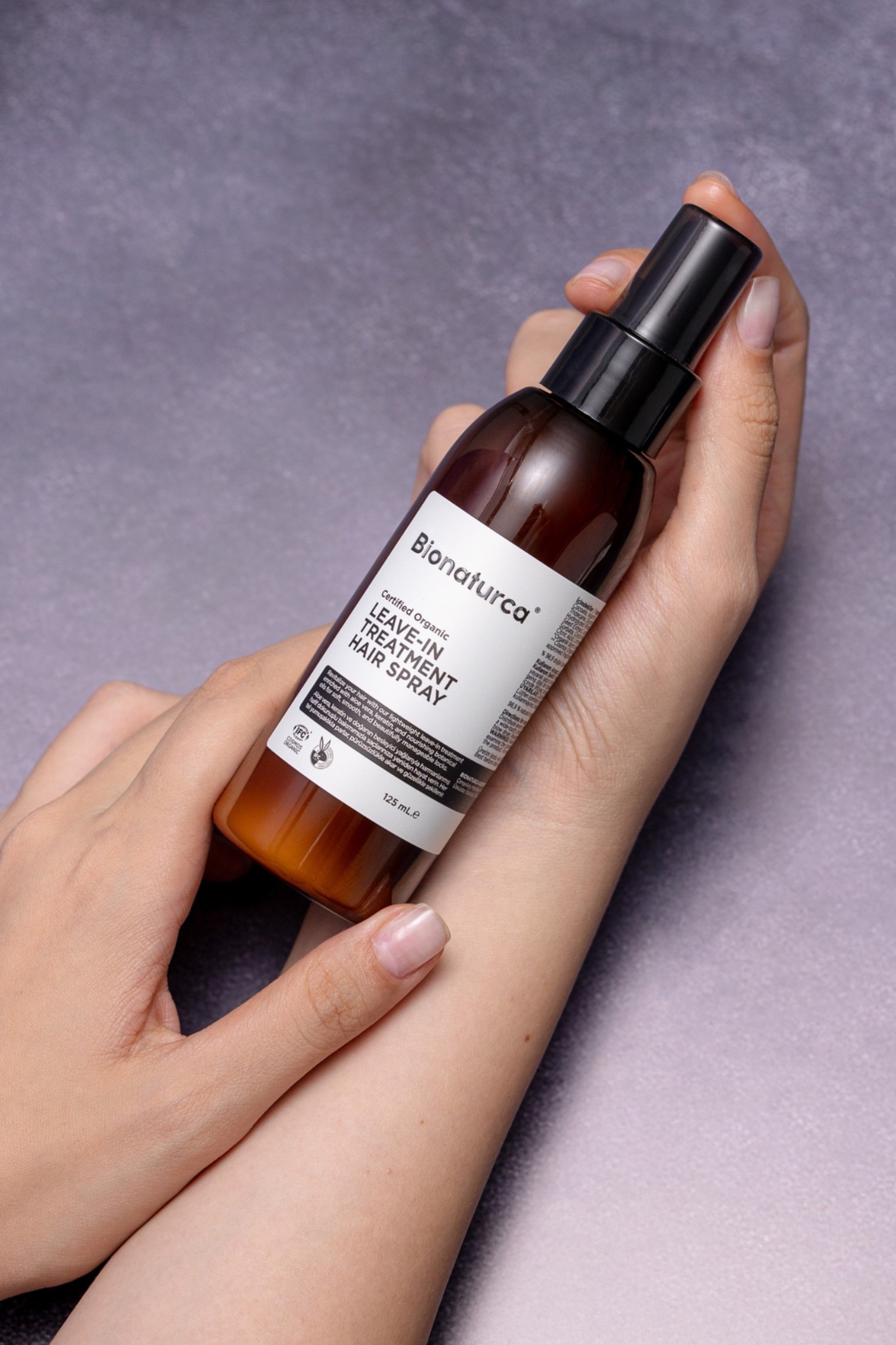 Organik Sertifikalı Hacimlendirici Kolay Saç Tarama Spreyi 125 ml