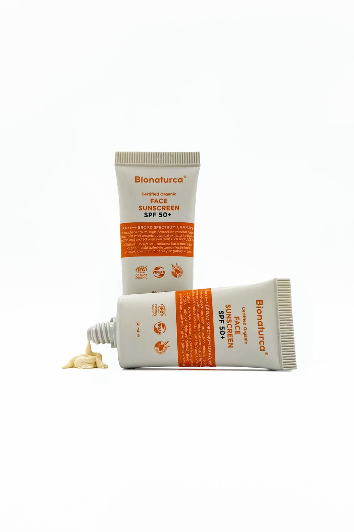Organik Sertifikalı Güneşten Koruyucu Yüz Kremi SPF 50+  50 ml - Bionaturca