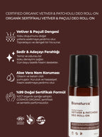 Organik Sertifikalı Vetiver & Paçuli Deo Roll-On 50 ml-Bionaturca