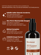 Organik Sertifikalı Yağlı Ciltler İçin Arındırıcı Yüz Temizleme Jelii 250 ml - Bionaturca
