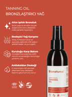 Organik Sertifikalı Bronzlaştırıcı Yağ 125 ml - Bionaturca