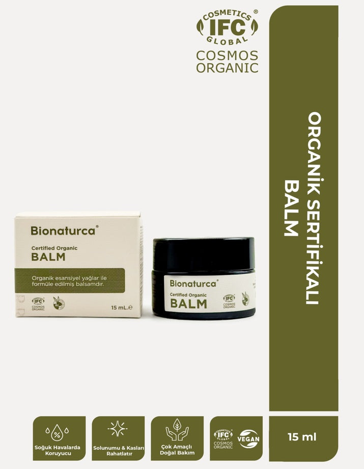 Organik Sertifikalı Balm -15 ml - Bionaturca