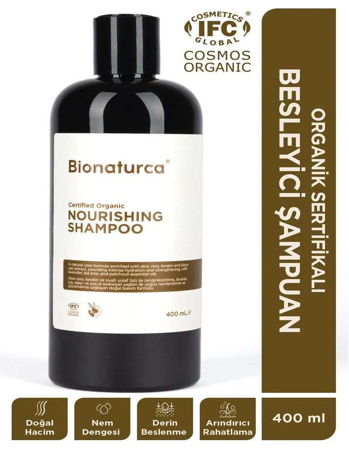 Organik Sertifikalı Yıpranma Karşıtı Besleyici Şampuan 400 ml