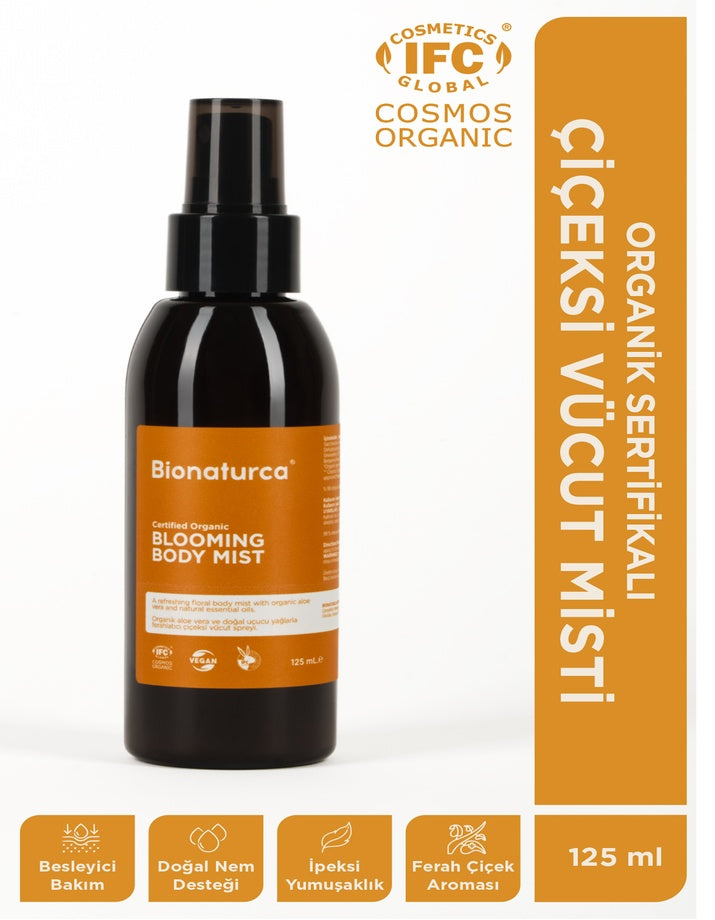 Organik Sertifikalı Çiçeksi Vücut Misti 125 ml - Bionaturca