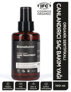 Organik Sertifikalı Yıpranma Karşıtı Canlandırıcı Saç Bakım Yağı 100 ml