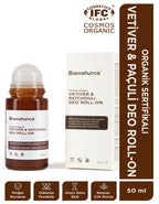 Organik Sertifikalı Vetiver & Paçuli Deo Roll-On 50 ml-Bionaturca