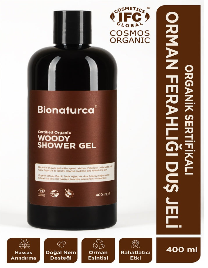 Organik Sertifikalı Orman Ferahlığı Duş Jeli 400 ml - Bionaturca