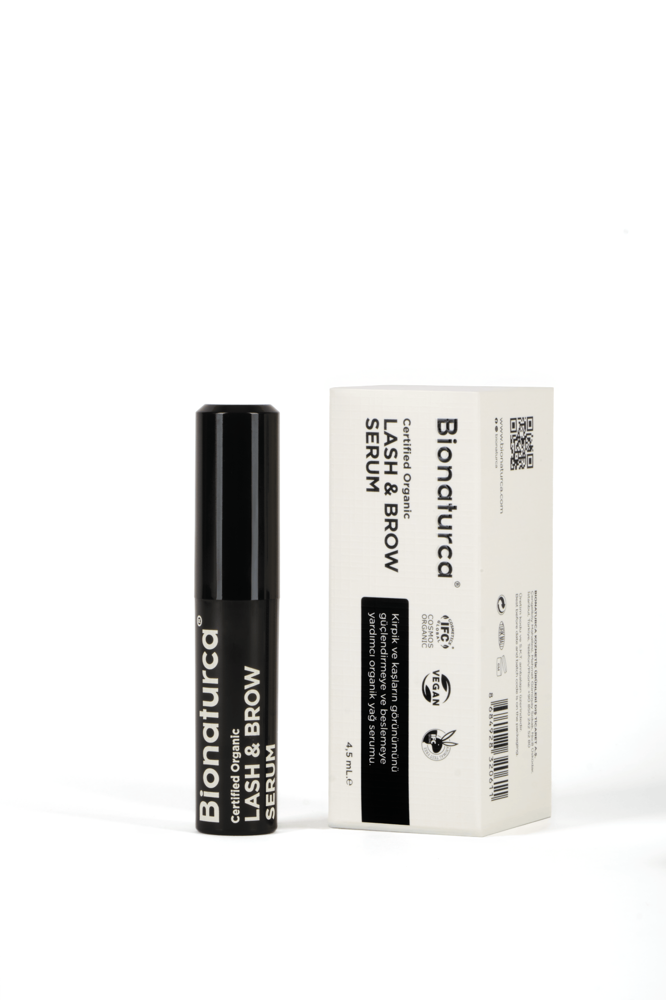 Organik Sertifikalı Kirpik & Kaş Bakım Serumu 4,5 ml - Bionaturca