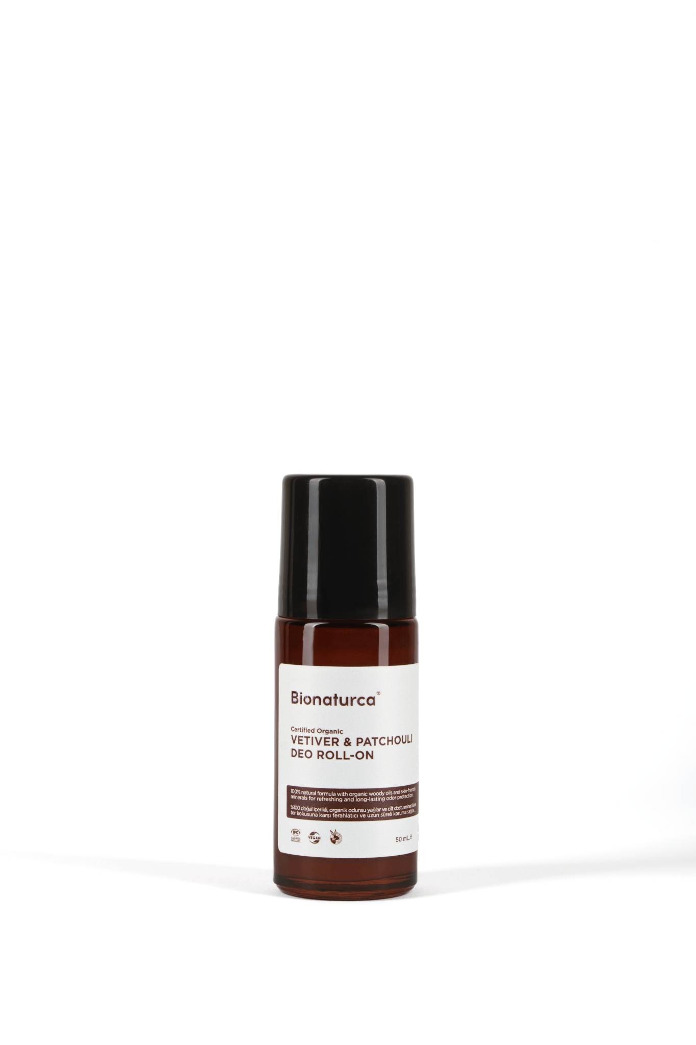 Organik Sertifikalı Vetiver & Paçuli Deo Roll-On 50 ml-Bionaturca