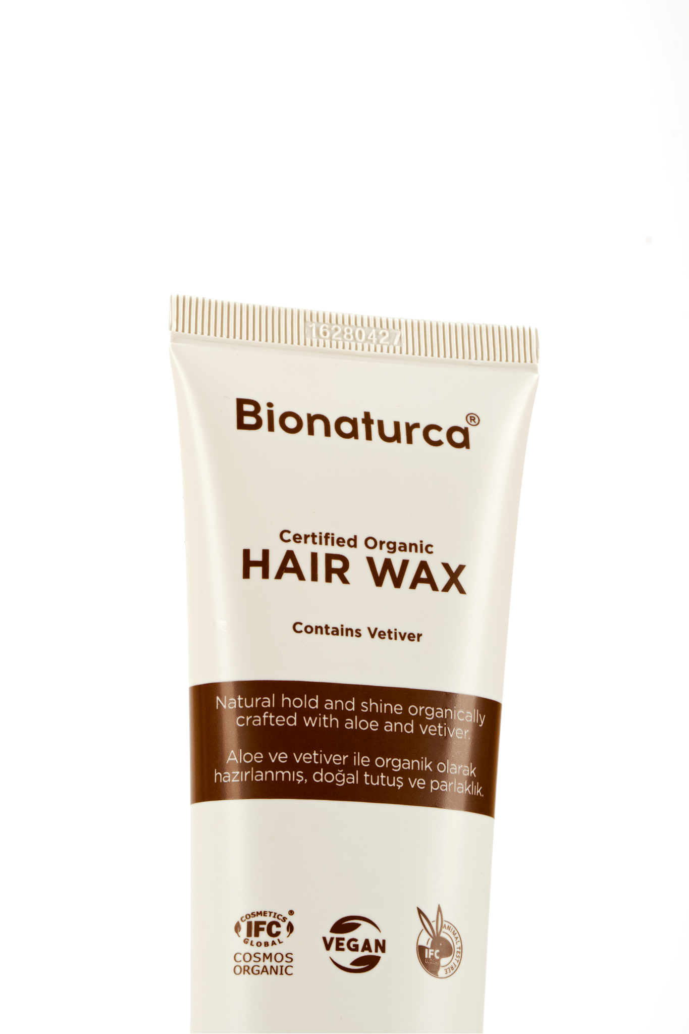 Organik Sertifikalı Vetiverli Saç Şekillendirici Bitkisel Wax 100 ml - Bionaturca