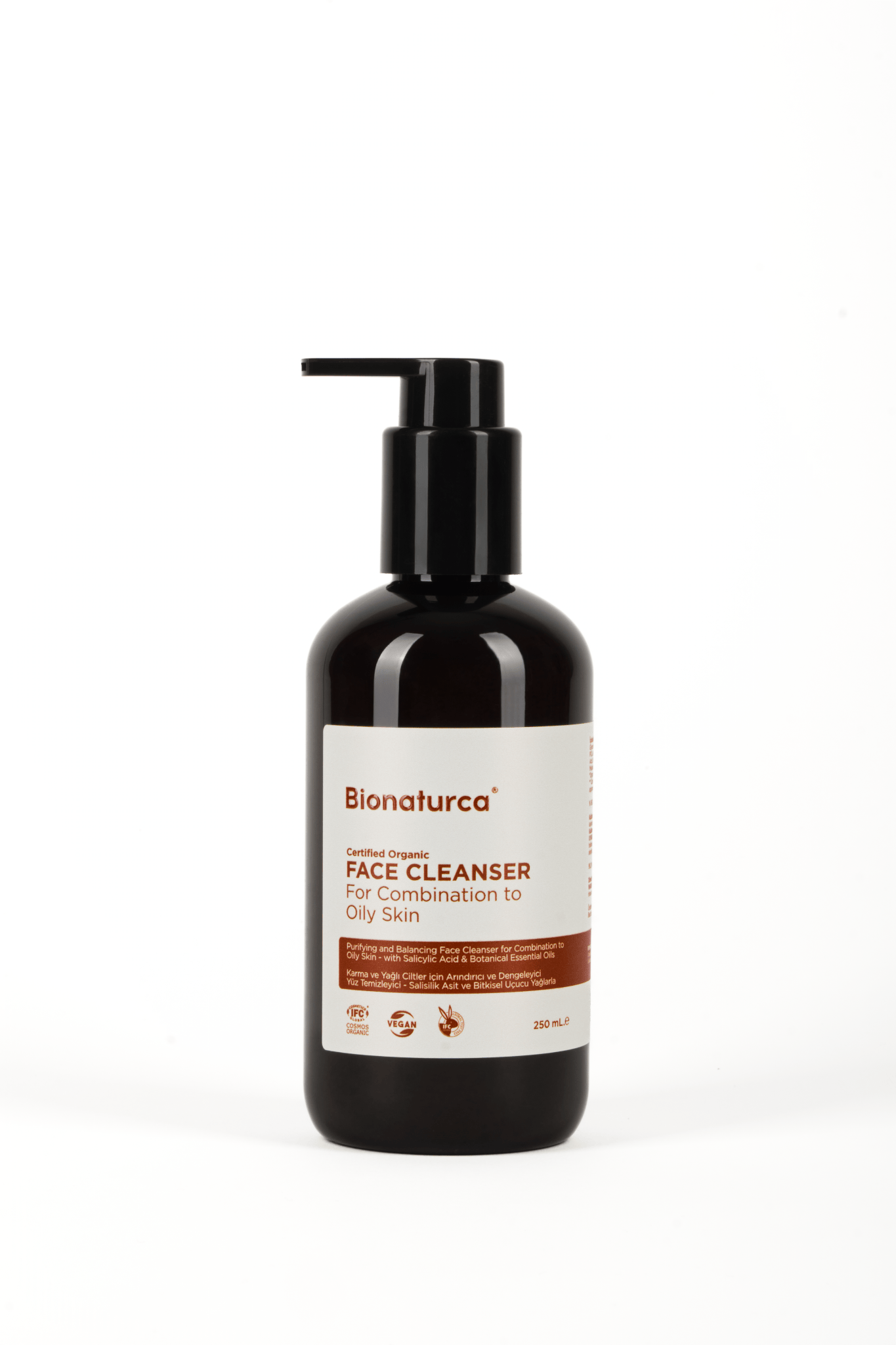 Organik Sertifikalı Yağlı Ciltler İçin Arındırıcı Yüz Temizleme Jelii 250 ml - Bionaturca