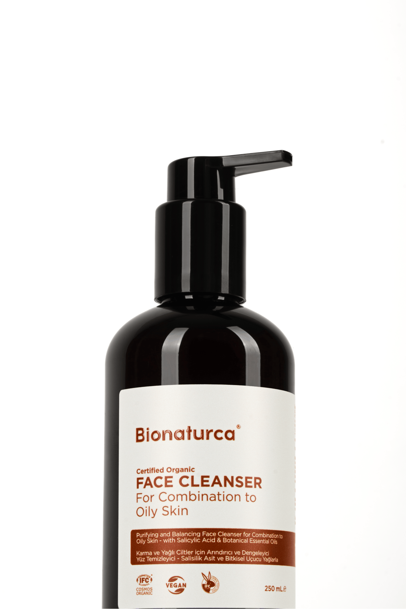 Organik Sertifikalı Yağlı Ciltler İçin Arındırıcı Yüz Temizleme Jelii 250 ml - Bionaturca