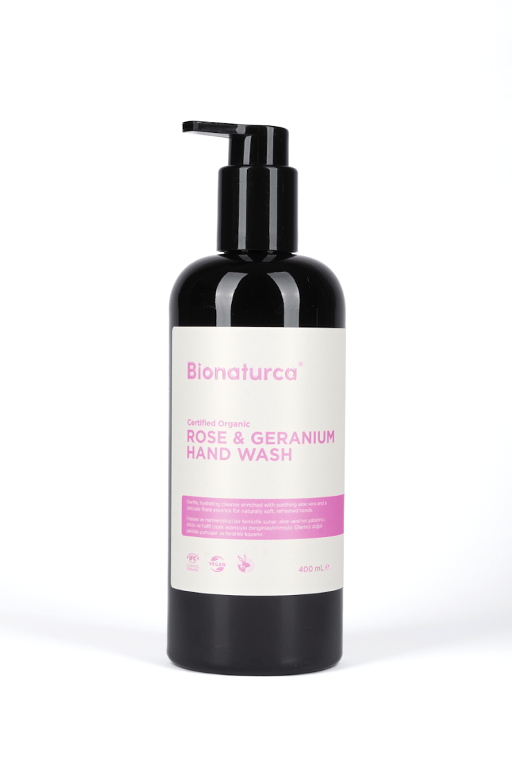 Organic Certified Rose & Geranium Hand Wash 400 Ml